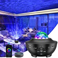 Los mejores  - GRDE Lámpara Proyector- Luz Nocturna Infantil Estrellas &amp- Océano 2 in 1 con Rotación y Música Temporización y Remoto…